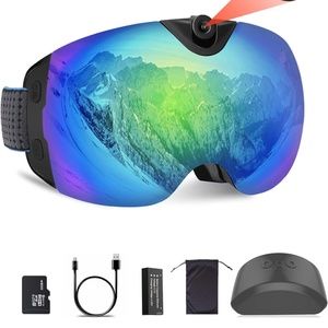 OhO Camera Ski Goggles, 4K Adjustable Camera Snowboard Goggles with WiFi Feature